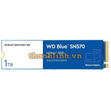 Ổ cứng WDS100T3B0C WD Blue SSD 1TB / SN570 NVMe / M.2-2280 / PCIe Gen3x4, 8 Gb/s / (màu xanh Blue)